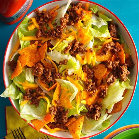 1 large or 2 medium onions, chopped; Easy Ground Beef Taco Salad Recipe: How to Make It | Taste ...