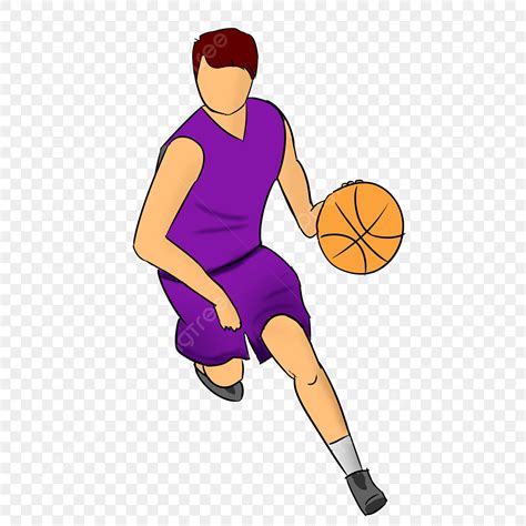 Cartoon Basketball Player Png Image Cartoon Basketball Player In Hand