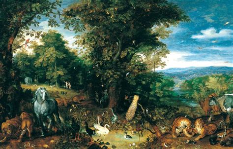 Wallpaper Animals Paradise Picture Mythology Jan Brueghel The Elder