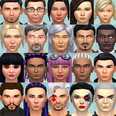 My Sims 4 Blog 2 Different Eyes Heterochromia Blind Eye Sci Fi