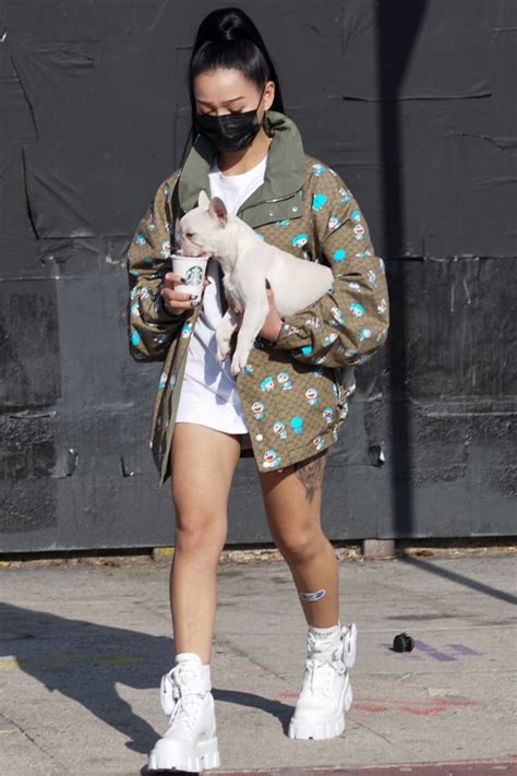 Bella Poarch Out With Her Dog On Melrose Avenue In West Hollywood 0502
