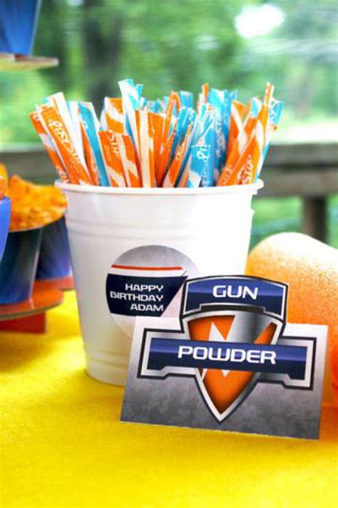Nerf Party Snacks Easy And Simple Nerf Gun Party Food Ideas