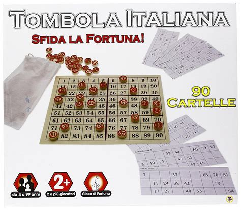 Tombola Italiana Con Tabellone In Legno 90 Cartelle - Teorema - Giochi ...