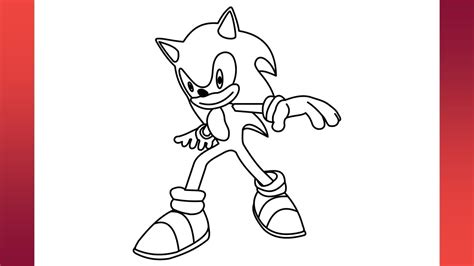 How To Draw Sonic The Hedgehog Drawing Step By Step Youtube