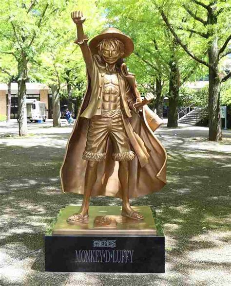 ‘one Piece Statues Serve As Symbol Of Kumamoto Pref Quake Recovery