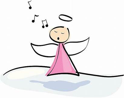 Singing Angels Vector Clip Angel Illustrations Graphics
