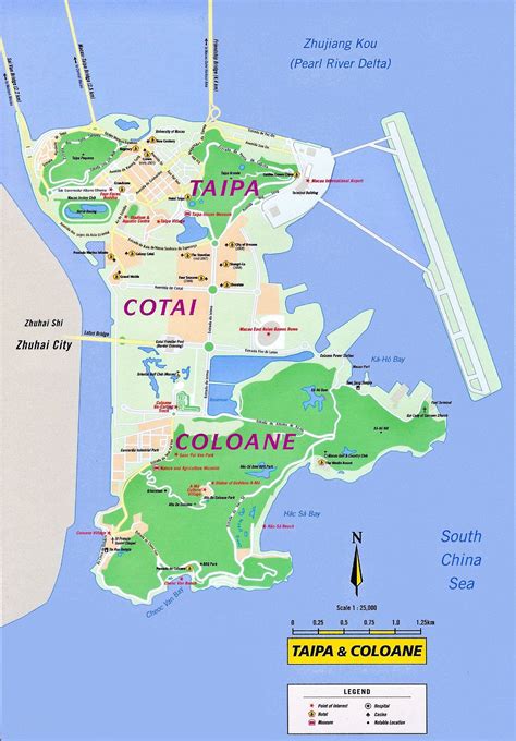 Taipa And Coloane Tourist Map Taipa Macau • Mappery Tourist Map
