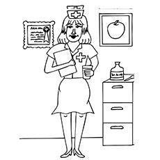 Top 25 Free Printable Nurse Coloring Pages Online | Nursing books
