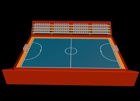 Futsal Court Free 3d Model Cgtrader