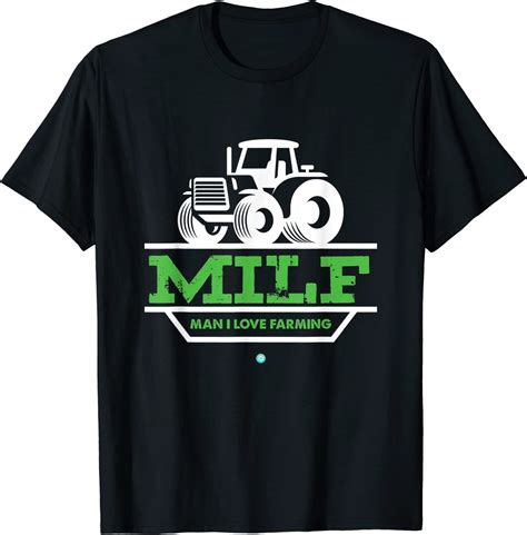 milf man i love farming funny farm tractor lover tee t t shirt clothing
