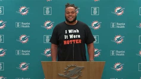 Offensive Lineman Rob Hunt Meets With The Media Miami Dolphins Youtube
