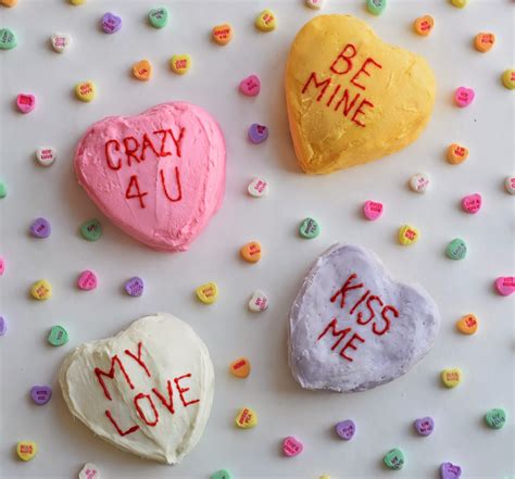 Homemade Conversation Heart Cake Recipe