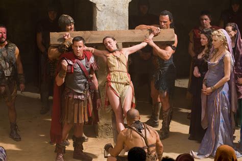 Spartacus Ilithyia And Glaber With Seppia And Thessela Starz Series