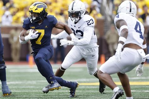 No 5 Michigan Pulls Away From No 10 Penn State In 41 17 Win