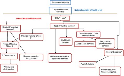 The Organogram Of The Ngamiland District Health Services § Member Of