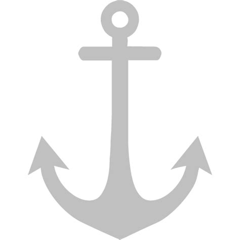 Silver Anchor 6 Icon Free Silver Anchor Icons