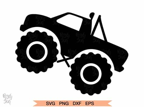 Monster truck clipart free download! Monster Truck Silhouette (Graphic) by roxysvg26 · Creative ...