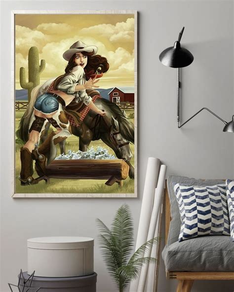 Country Girl Art Vertical Canvas And Poster Wall Decor Visual Art In