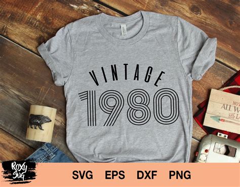 40th Vintage Birthday Retro Shirt Svg Silhouette Cricut Cutting File
