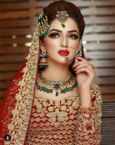 Beautiful Bride In Red And Gold Love Her Makeup Too Bridal Mehndi