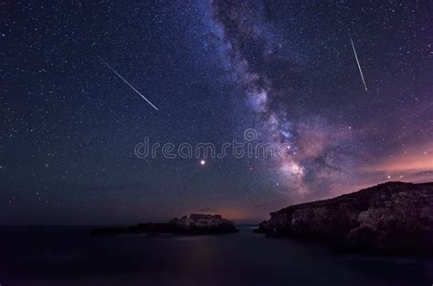Milky Way Over The Sea Stock Photo Image Of Abstract 59118392