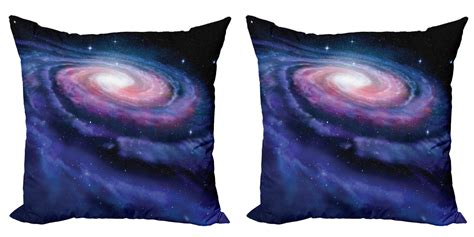 Galaxy Throw Pillow Cushion Cover Pack Of 2 Nebula In Outer Space