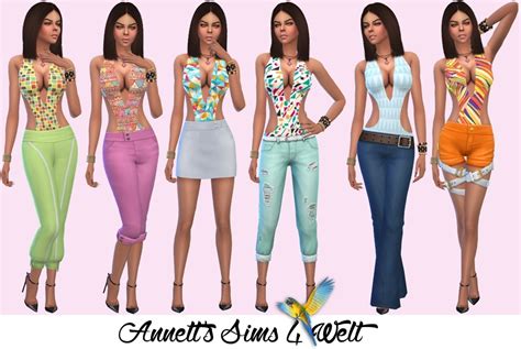 Sims 4 Ccs The Best Accessory Swimsuits Summer By Annett85