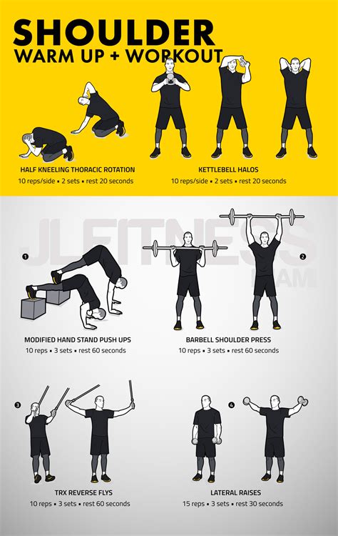 Shoulder Workout With Warm Up JLFITNESSMIAMI Easy To Follow Visual Workouts