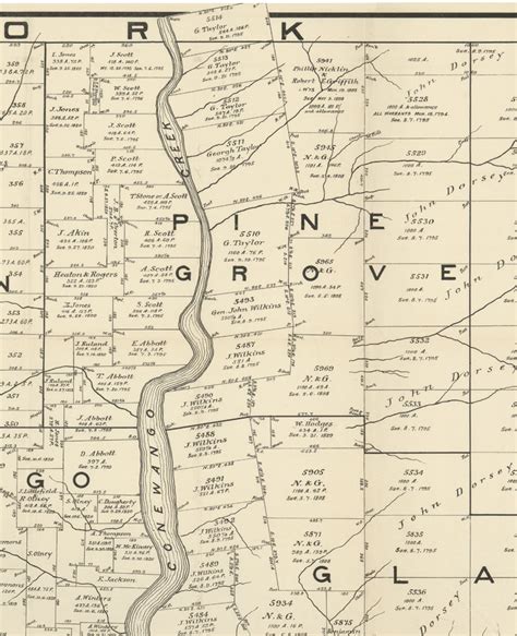 Pine Grove Township Pennsylvania 1889 Old Map Custom Print Warren Co