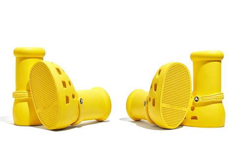 MSCHF X Crocs Big Red Boot Yellow Release Date SneakerNews Com