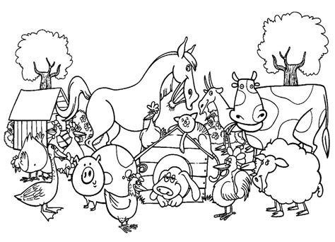 Farm Animals Coloring Pages