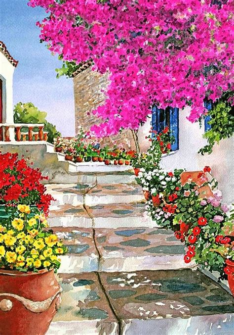 Cuadros Modernos Pinturas y Dibujos : Paisajes Pintados en ...