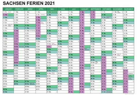 Sommerferien 2016 in deutschland nach bundenländer. Feri Vorlage Sommerferien 2021 Sachsen Kalender PDF & Word ...