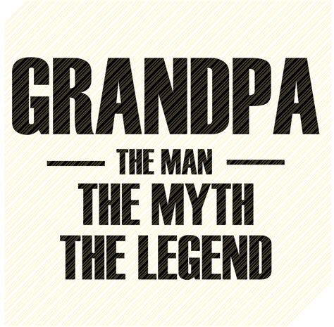Grandpa The Man The Myth The Legend Svg Dad Svg Papa Etsy Uk