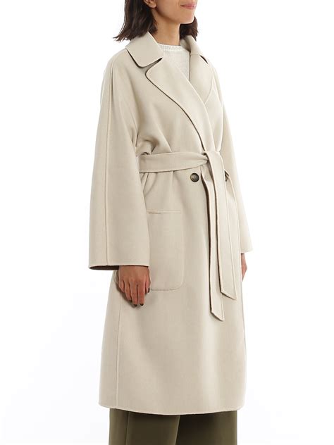Virgin wool and camel hair overcoat, $895. Weekend Max Mara - Balta reversible wool coat - knee ...