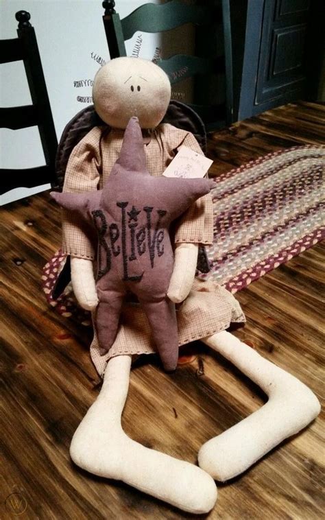 Primitive Honey And Me Angel Large Angel Doll Believe Star 1728570042