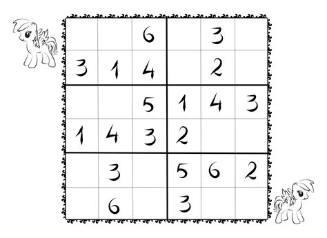 Descargue E Imprima Plantillas De Sudoku Para Niños 6x6 De Forma Gratuita