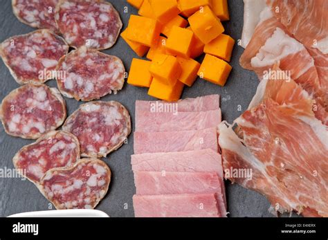 Assorted Cold Cut Platter Stock Photo Alamy