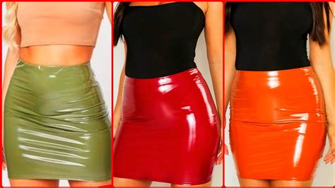2020 Leather Midi Skirts Collection For Beautiful Ladies Youtube