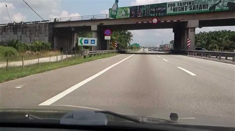 Lengang seperti jalan yang tiada berpenghuni. AES Camera at Perak, Plus Highway Taiping Utara KM205.6 ...