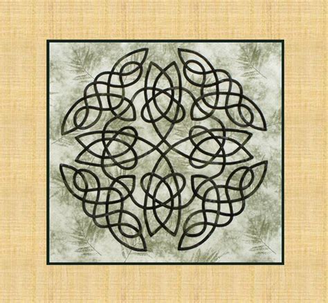 Celtic Knot 192 Pdf Applique Design For A Quilt Block Or Etsy