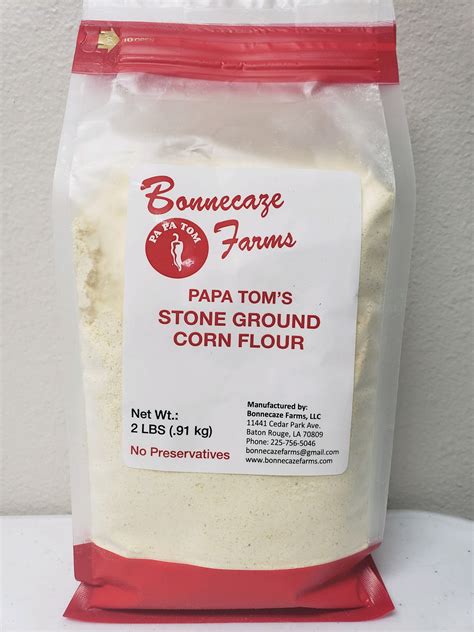 Stone Ground Cornflour 2 Lbs Bonnecaze Farms
