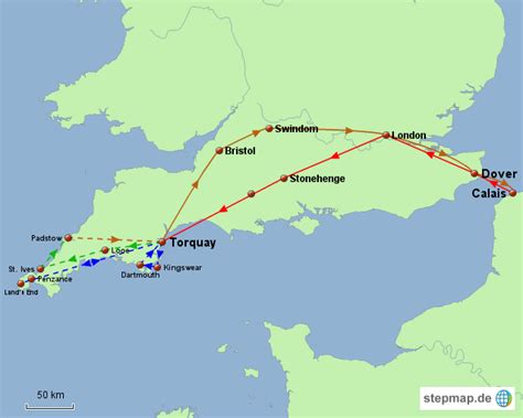 Agnes barnstaple bodmin bude taunton exeter torquay dartmouth. Cornwall, Devon & Südwestengland von Flusiri - Landkarte ...