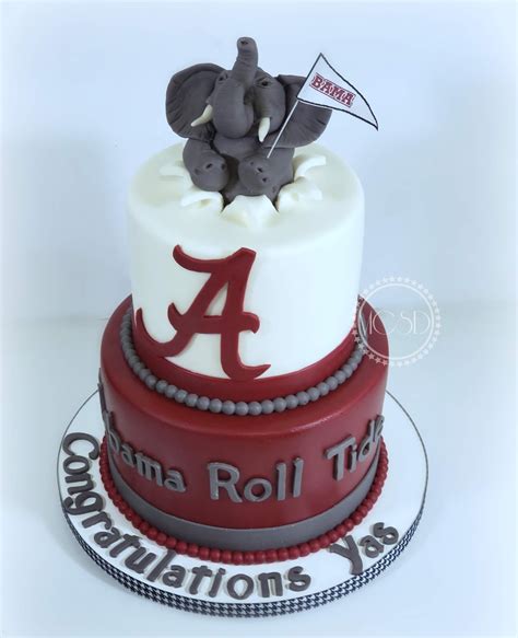 Cakes By Zana Alabama Roll Tide Graduation Cake