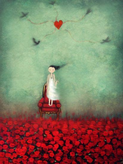 My Heart Is Unravelling By Amanda Cass Art Whimsical Art Heart Art