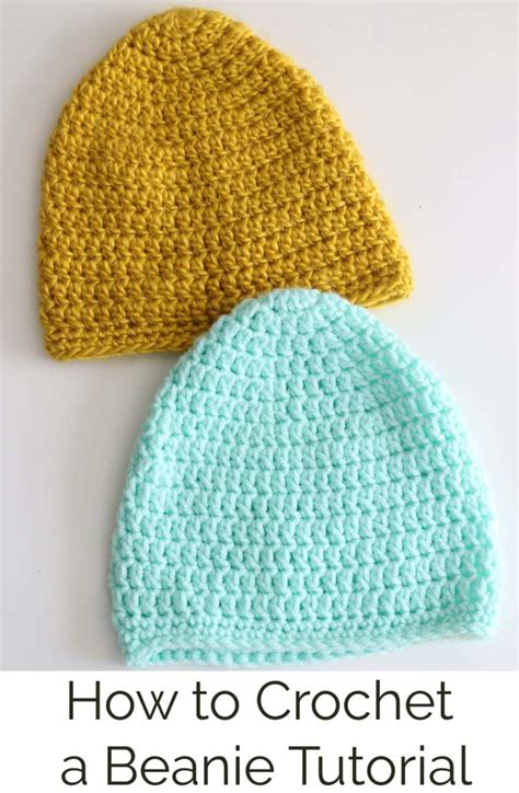 How To Crochet A Beanie Beginner Video Tutorial And Free Crochet