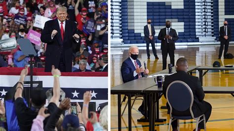Packed Rallies Vs Distanced Gatherings How Trump And Bidens Campaigns Look Different The