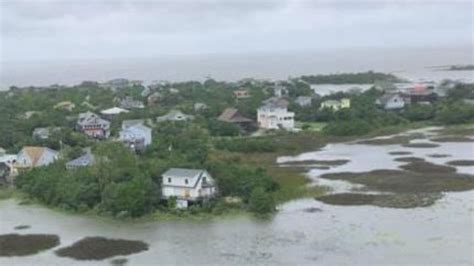 Aerial Footage Shows Damage Flooding On Ocracoke Island 8news