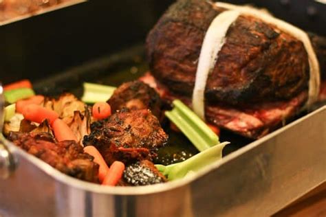 Remove the ties from the prime rib. Perfect Prime Rib Recipe with Red Wine Jus | Steamy Kitchen