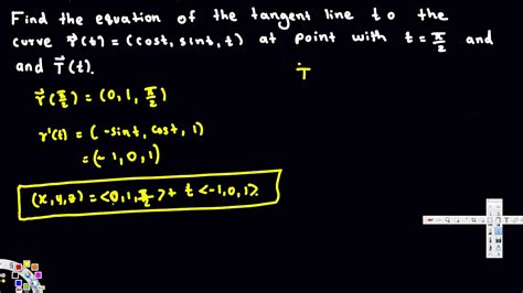 Equation Of Tangent To The Curve Baron Has Strong
